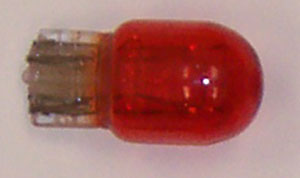 double contact, wedge base, amber mini light bulb