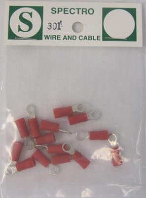 Bag of 14 pcs. 22-18 gauge  #6 ring terminal