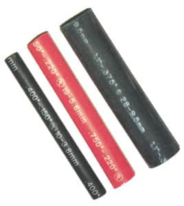 3/4 inch red MW shrink 6 inch pcs.