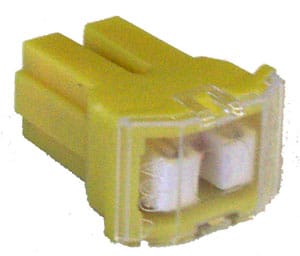 MSF-female terminal, 60 amp yellow